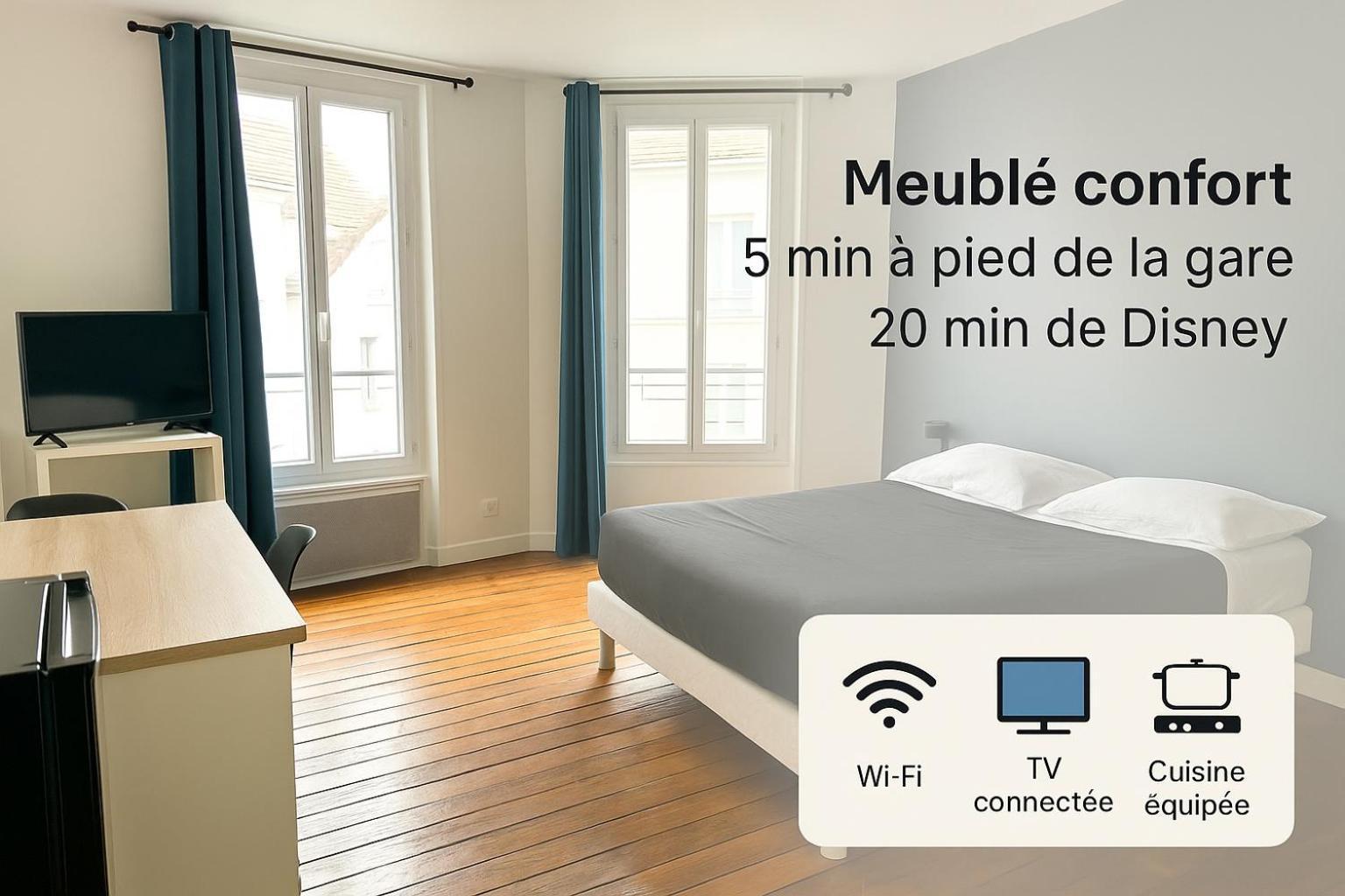 Appartement Maciet 4- Centre Ville Meaux-Gare-Disney 외부 사진